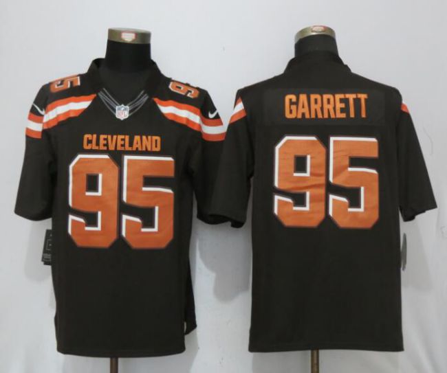 Men Cleveland Browns 95 Garrett Brown Nike Draft Pick Limited NFL Jerseys